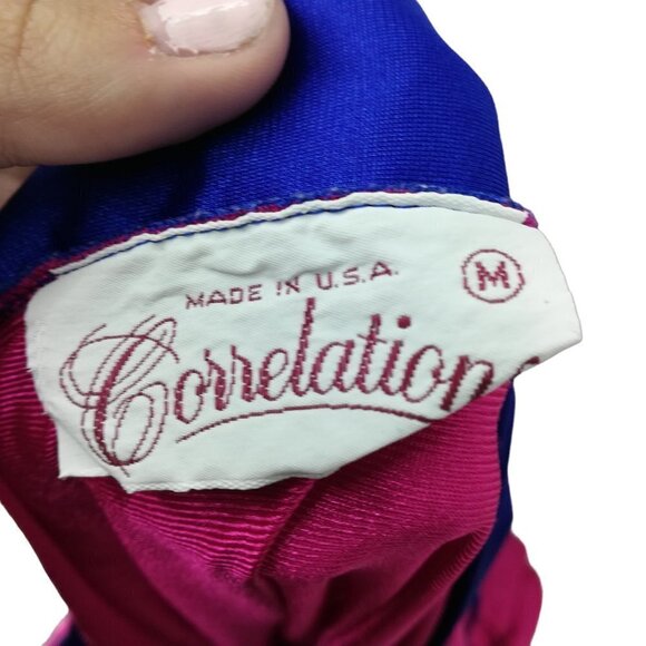 Vintage Pajama Chemise Cover Up Set Size M Pink Satin 80s Top Pajamas Nightgown - Picture 15 of 15